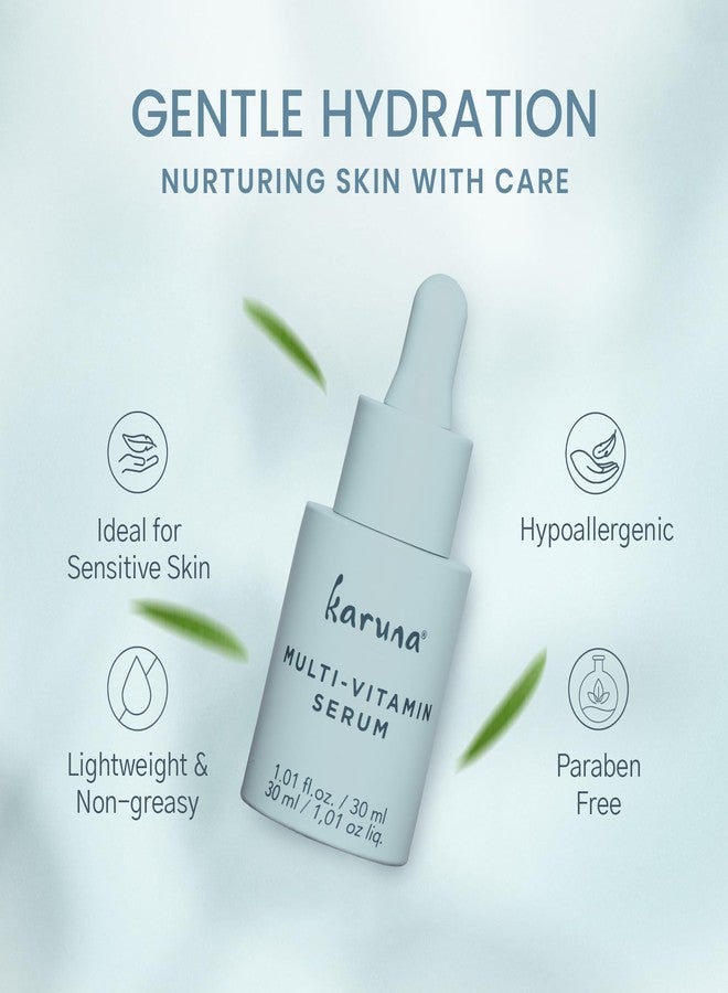 Karuna Skin - MULTI-VITAMIN Day & Night Serum with Vitamins A, B3, B5, B6, C & E, Niacinamide Serum for Face, Antioxidant Serum for Face, 30 ml - Image 4